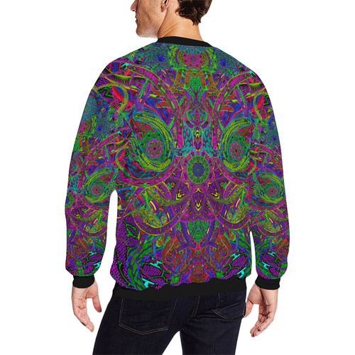 extremekundaliniacitvation All Over Print Crewneck Sweatshirt for Men/Large (Model H18)
