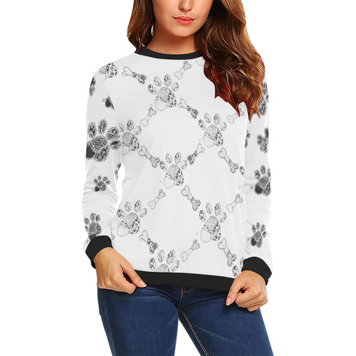 LACE PAW PATTERN WHT