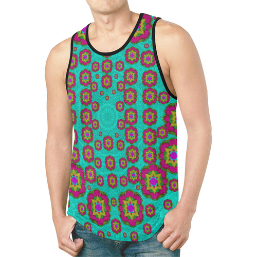 The worlds most beautiful flower shower on the sky New All Over Print Tank Top for Men (Model T46)