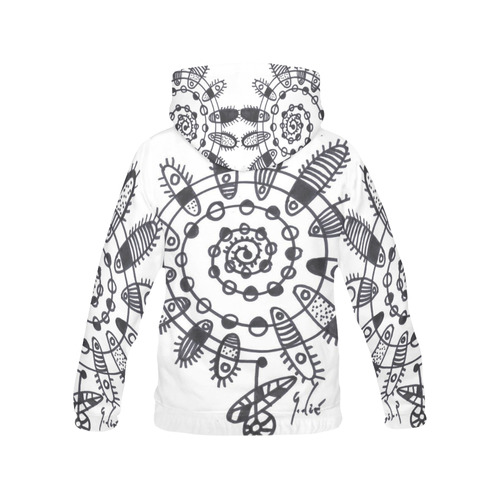 FLOR CRECIÉNDO DE LA NADA 001 All Over Print Hoodie for Men/Large Size (USA Size) (Model H13)