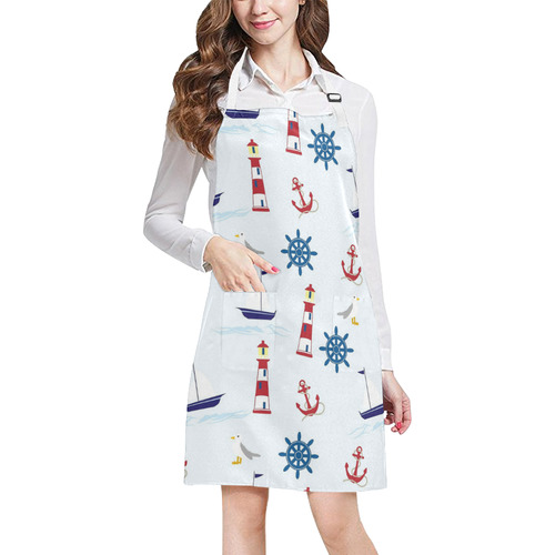 Nautical 2 All Over Print Apron