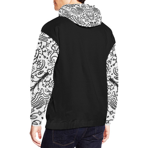 SINDROME DE ABSTINENCIA Nº2 001 All Over Print Hoodie for Men/Large Size (USA Size) (Model H13)