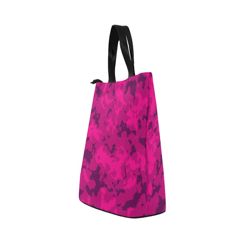 pink Camouflage Nylon Lunch Tote Bag (Model 1670)