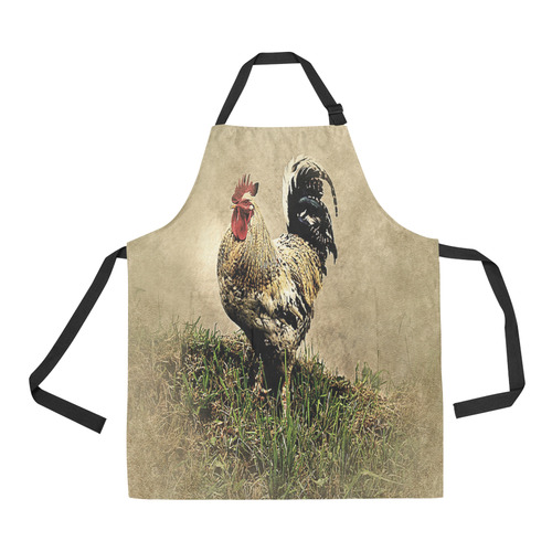 Country Rooster All Over Print Apron