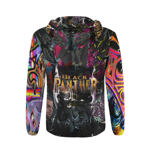 Black Panther - By TheONE Savior @ ImpossABLE Endeavors All Over Print Full Zip Hoodie for Men (Model H14)