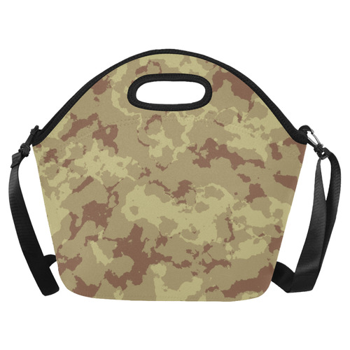 desert Camouflage Neoprene Lunch Bag/Large (Model 1669)