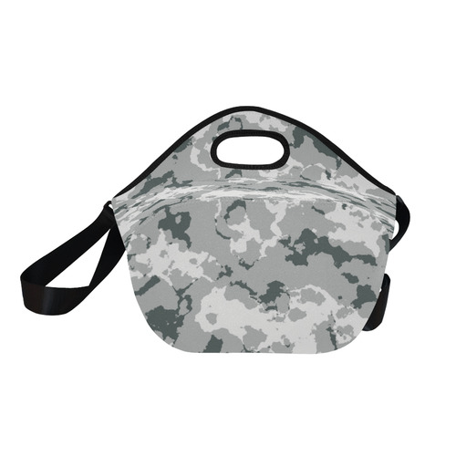 winter Camouflage Neoprene Lunch Bag/Large (Model 1669)