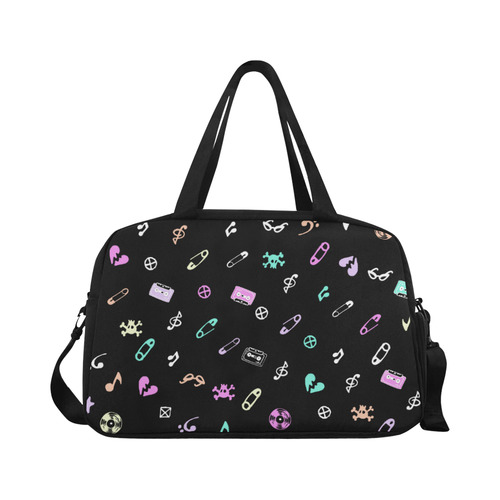 PUNK ROCK PATTERN M Fitness Handbag (Model 1671)