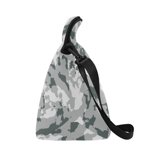 winter Camouflage Neoprene Lunch Bag/Large (Model 1669)