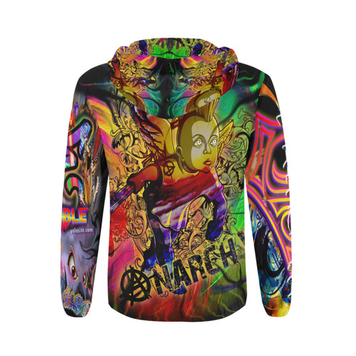 Anarchy - By TheONE Savior @ ImpossABLE Endeavors All Over Print Full Zip Hoodie for Men (Model H14)