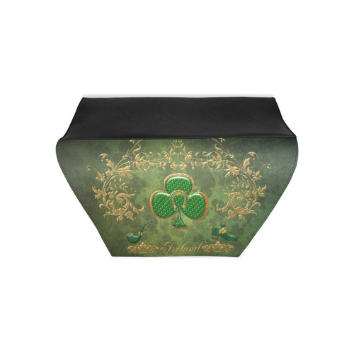 Happy st. patrick's day with clover Clutch Bag (Model 1630)