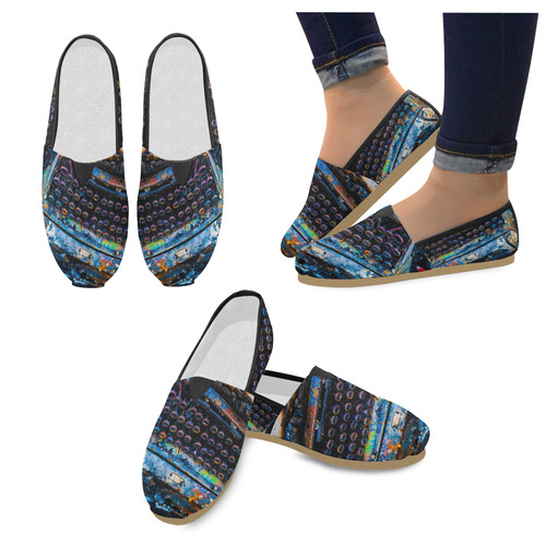 Women's Typewriter Toms Unisex Casual Shoes (Model 004)