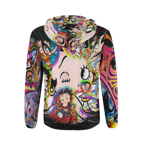 Betty Boop - By TheONE Savior @ ImpossABLE Endeavors All Over Print Full Zip Hoodie for Men (Model H14)