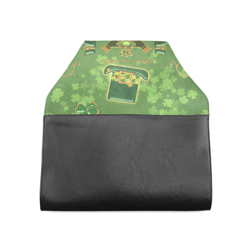 Happy st. patrick's day with hat Clutch Bag (Model 1630)