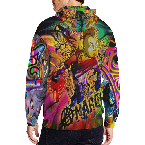 Anarchy - By TheONE Savior @ ImpossABLE Endeavors All Over Print Full Zip Hoodie for Men (Model H14)