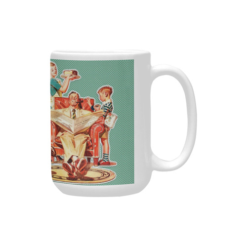 Coffee Mug Retro Vintage Family Custom Ceramic Mug (15OZ)