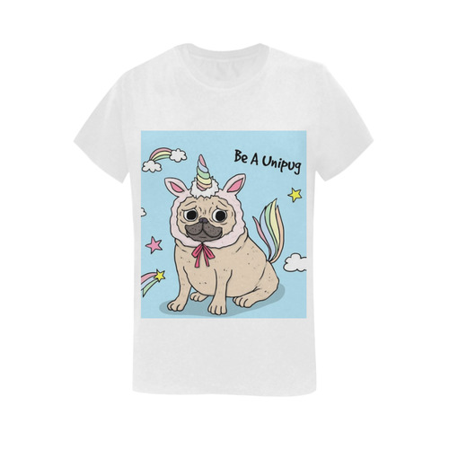 Be A Unipug Women's T-Shirt in USA Size (Two Sides Printing)