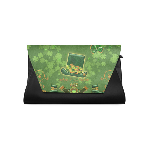 Happy st. patrick's day with hat Clutch Bag (Model 1630)