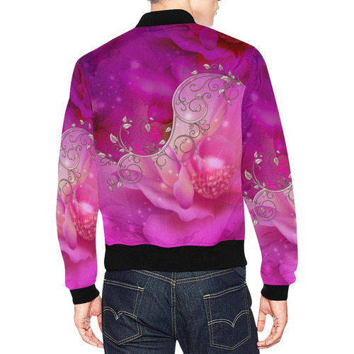 Wonderful floral design All Over Print Bomber Jacket for Men (Model H19)