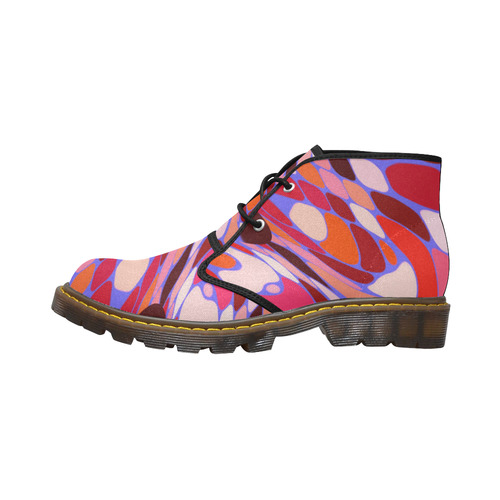 abstract dream 31A by JamColors Women's Canvas Chukka Boots (Model 2402-1)