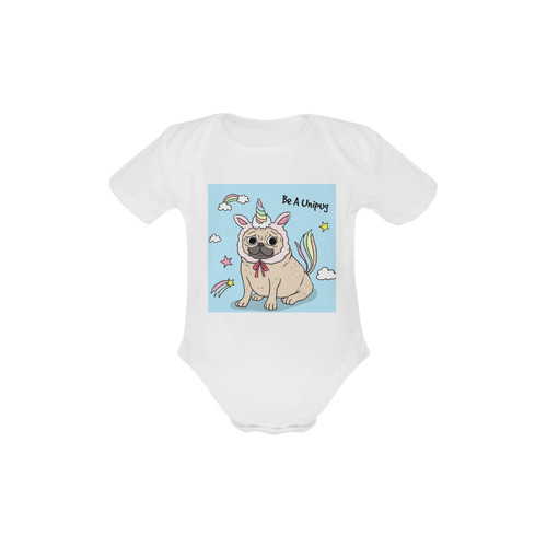 Be A Unipug Baby Powder Organic Short Sleeve One Piece (Model T28)