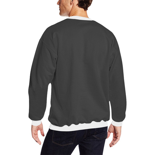 Don't Blame Me 2 Men's Oversized Fleece Crew Sweatshirt (Model H18)