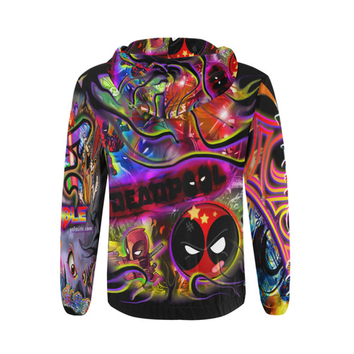 Deadpool - By TheONE Savior @ ImpossABLE Endeavors All Over Print Full Zip Hoodie for Men (Model H14)