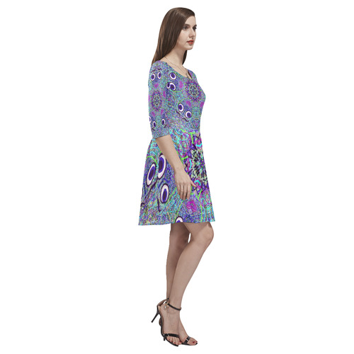 Thleudron Pisces Tethys Half-Sleeve Skater Dress(Model D20)