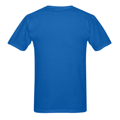 I Love to READ (Royal Blue) Men's T-Shirt in USA Size (Two Sides Printing)