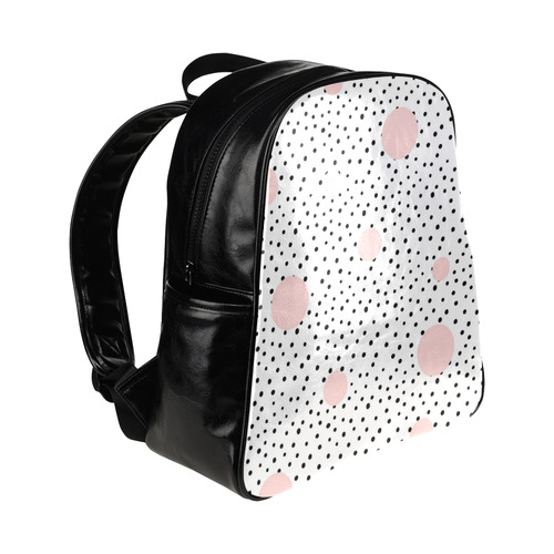 Trendy Abstract Art Multi-Pockets Backpack (Model 1636)