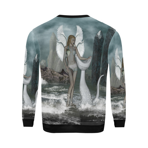 Wonderful fairy in the dreamworld All Over Print Crewneck Sweatshirt for Men/Large (Model H18)
