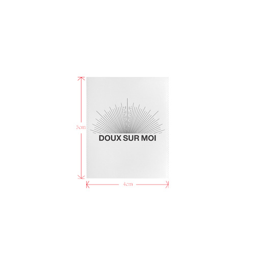 Doux Sur Moi Logo for Women's Clothes (4cm X 5cm)