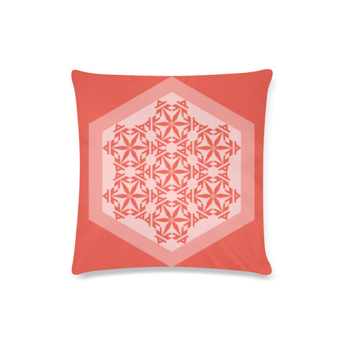 Intricate Geometric Pattern Custom Zippered Pillow Case 16"x16"(Twin Sides)
