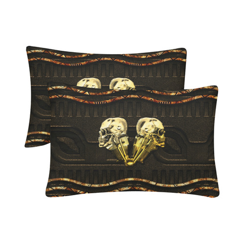 Awesome mechanical skull Custom Pillow Case 20"x 30" (One Side) (Set of 2)