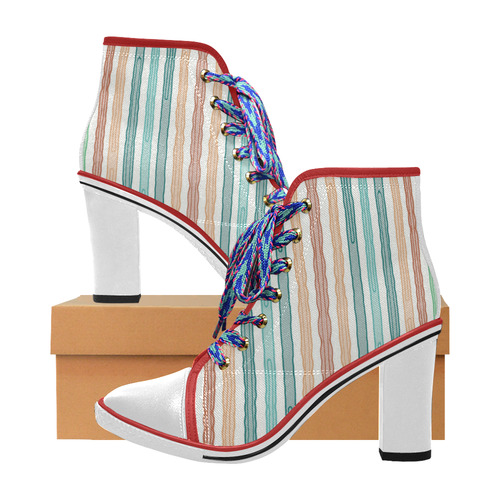 Fun decorative pastel lines, green blue orange red