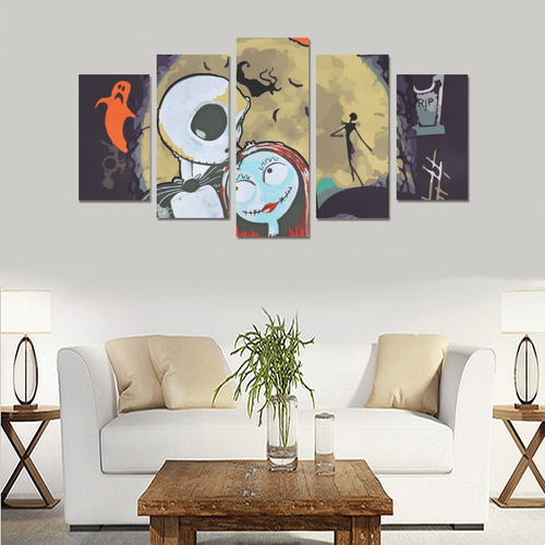 Jack  and Sally Canvas Canvas Print Sets A (No Frame)