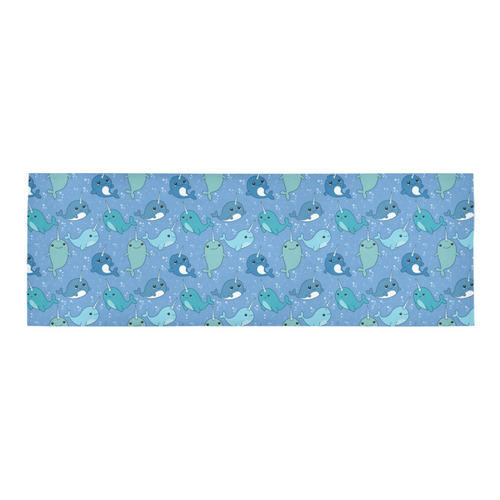 Cute Narwhal Pattern Area Rug 9'6''x3'3''