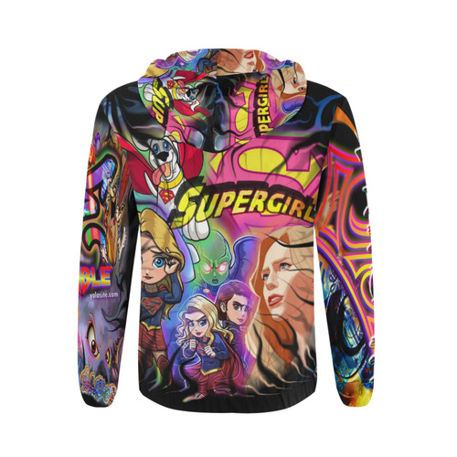 Super Girl - By TheONE Savior @ ImpossABLE Endeavors All Over Print Full Zip Hoodie for Men (Model H14)
