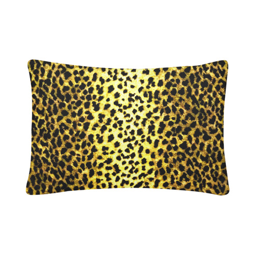 LEOPARD faux fur animal print Custom Pillow Case 20"x 30" (One Side) (Set of 2)