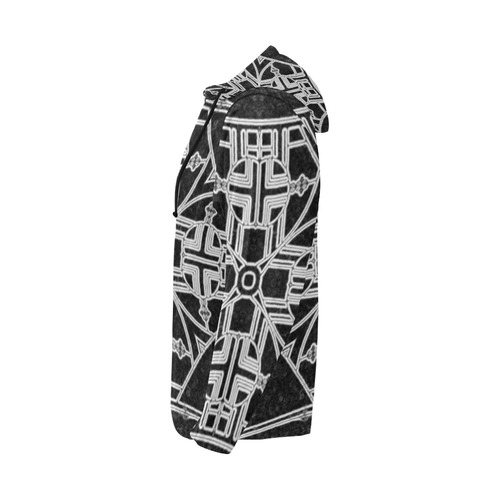 Death Star Chaos All Over Print Full Zip Hoodie for Men (Model H14)