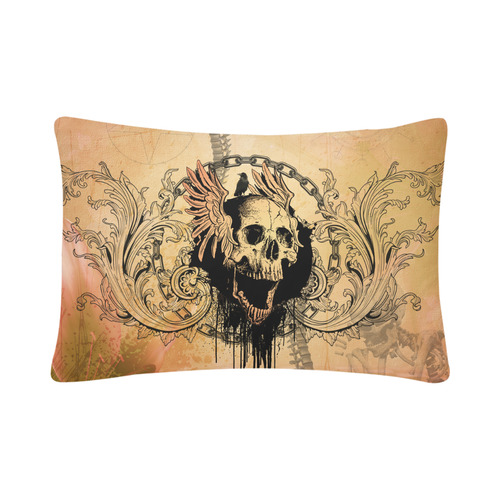 Amazing skull with wings Custom Pillow Case 20"x 30" (One Side) (Set of 2)