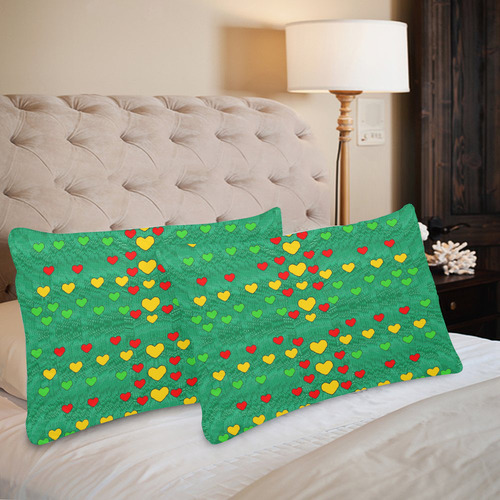 love is in all of us to give and show Custom Pillow Case 20"x 30" (One Side) (Set of 2)