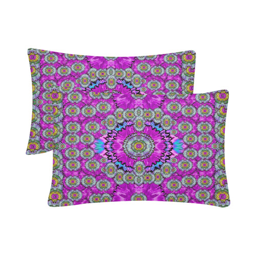 Spring time in colors and decorative fantasy bloom Custom Pillow Case 20"x 30" (One Side) (Set of 2)