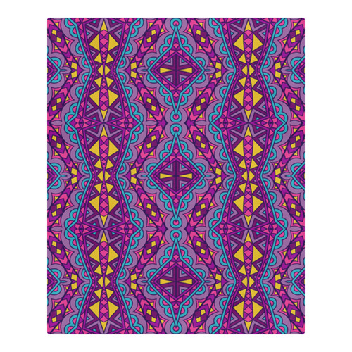 Aztec Purple Pattern 3-Piece Bedding Set