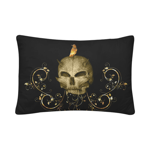 The golden skull Custom Pillow Case 20"x 30" (One Side) (Set of 2)