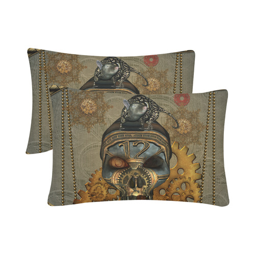 Awesome steampunk skull Custom Pillow Case 20"x 30" (One Side) (Set of 2)