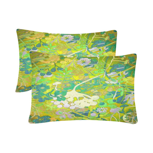 floral 1 abstract Custom Pillow Case 20"x 30" (One Side) (Set of 2)