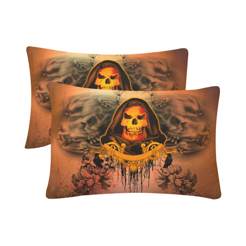 The skulls Custom Pillow Case 20"x 30" (One Side) (Set of 2)