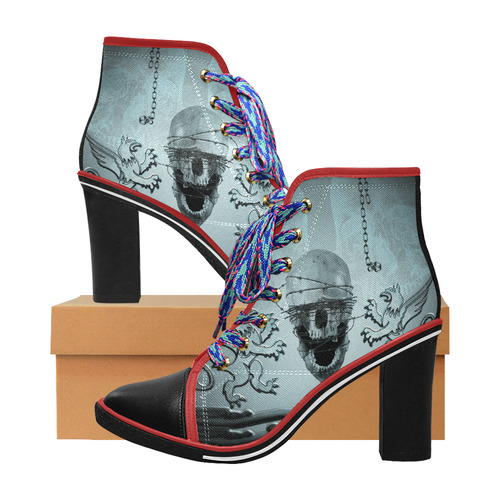 Scary skull with lion