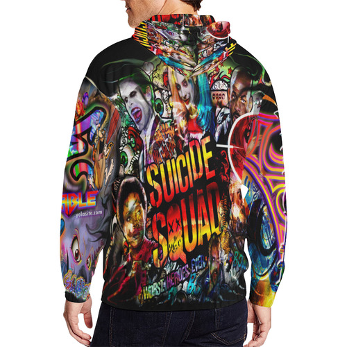 Suicide Squad - By TheONE Savior @ ImpossABLE Endeavors All Over Print Full Zip Hoodie for Men (Model H14)